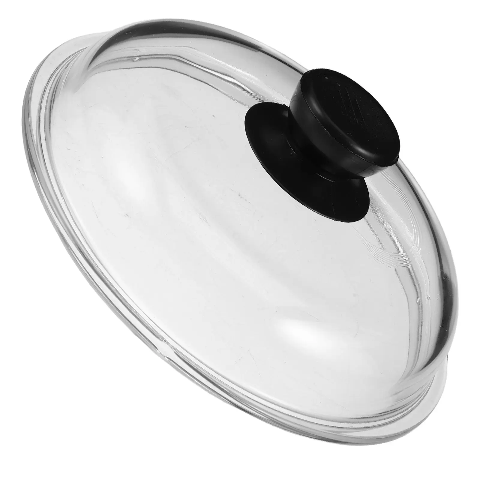 Round Glass Cooking Lid 24 Cm Tempered Replacement Cover for Pots Pans Steamer Rice Cooker Frying Pan Anti Scald Handle Heat