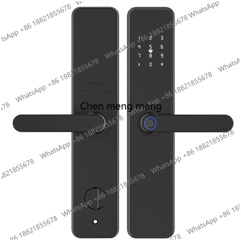 Hotel password lock Apartment B & B, wooden door hotel Fingerprint swipe card lock