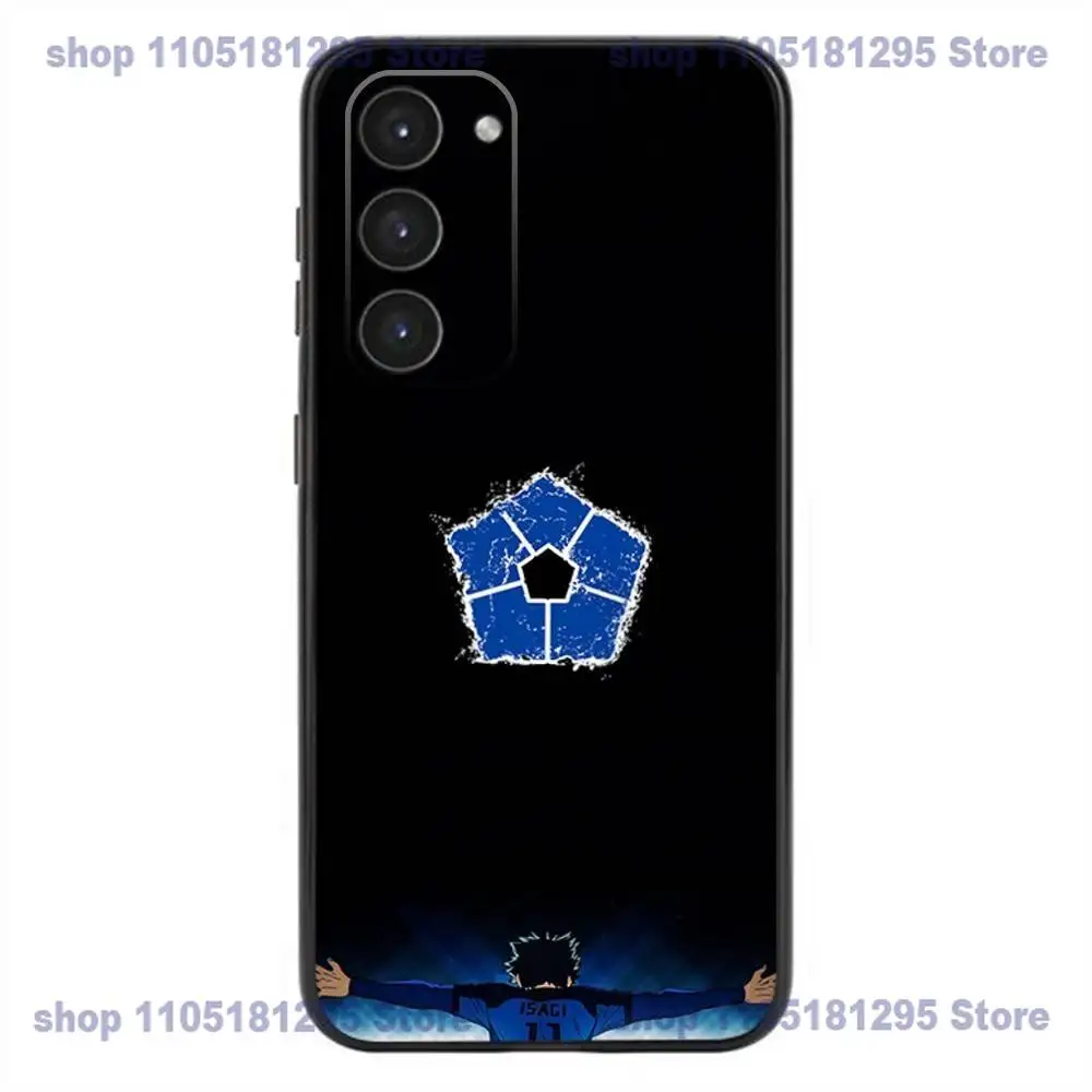 A-Anime Blue Lock Telefoonhoesje Voor Samsung Galaxy A32,21s,22,31,52,53,72,73,Note20,8,9,10 Zachte Siliconen Zwarte Cover