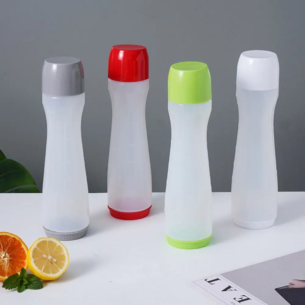 

With Lid Pancake Dispenser 700ml Large Capacity Batter Mixing Bottle Plastic Visible Bottle Body Sauce Bottle Pancake