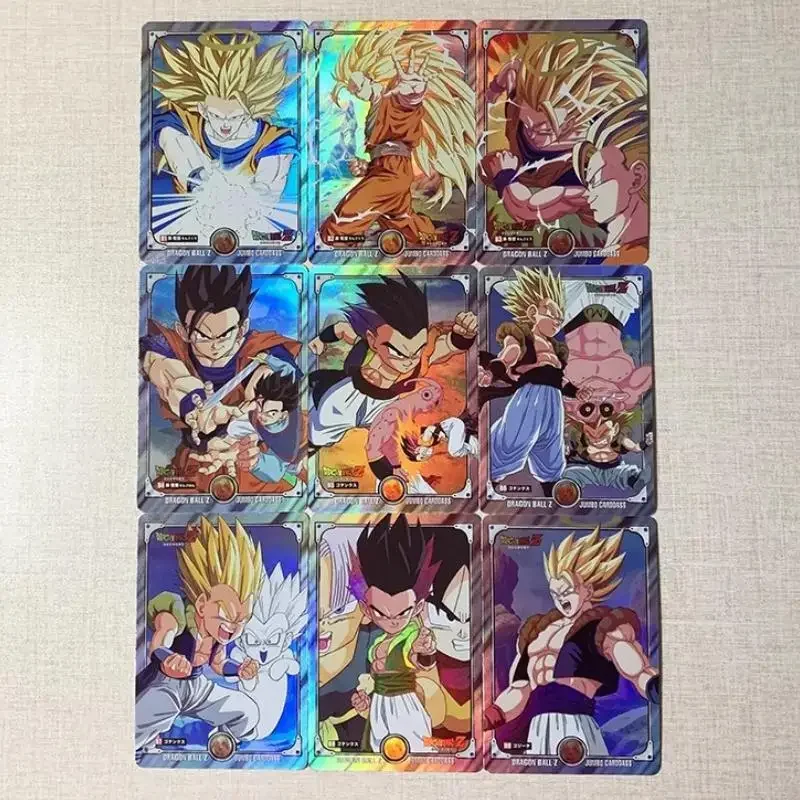 9 pz/set Dragon Ball Jumbo Cell Majin Buu Anime personaggi del gioco Self Made Classic Series Color Flash Limited Collection Card Toy