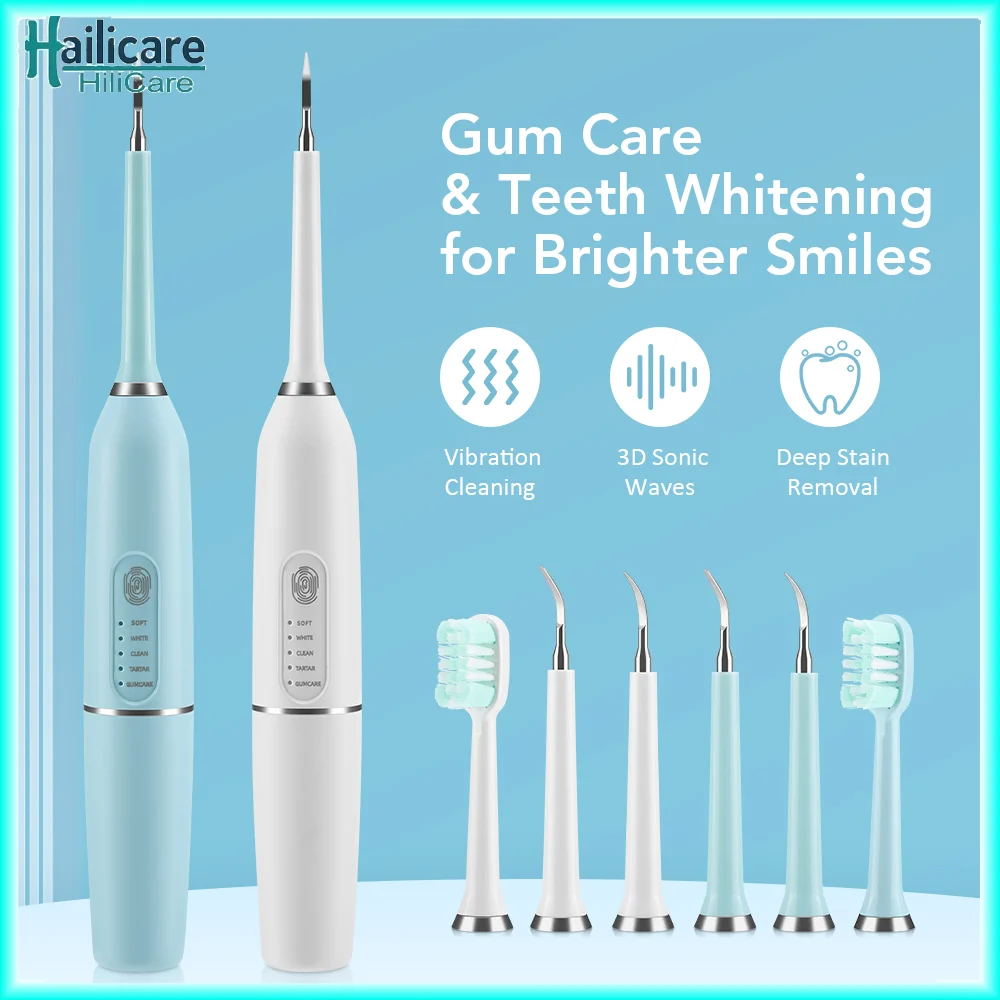

Ultrasonic Dental Scaler Oral Care Tartar Removal Calculus Remover Tooth Stain Cleaner 5 Modes Tooth Whitening Tools Household