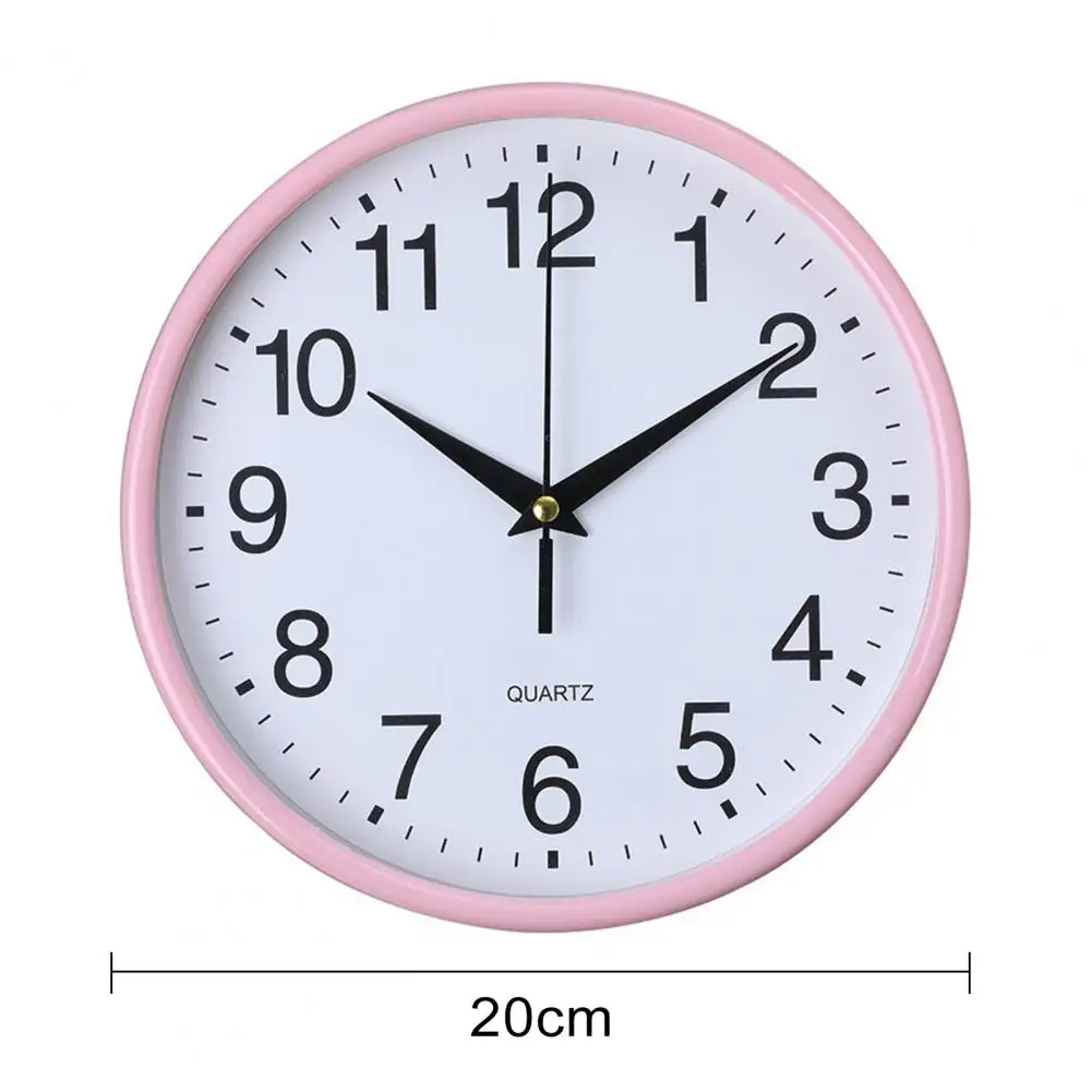 Trendy Wall Clock Elegant Round Wall Clock with High-precision Quartz Movement Battery Operated Non-ticking Timepiece for Easy