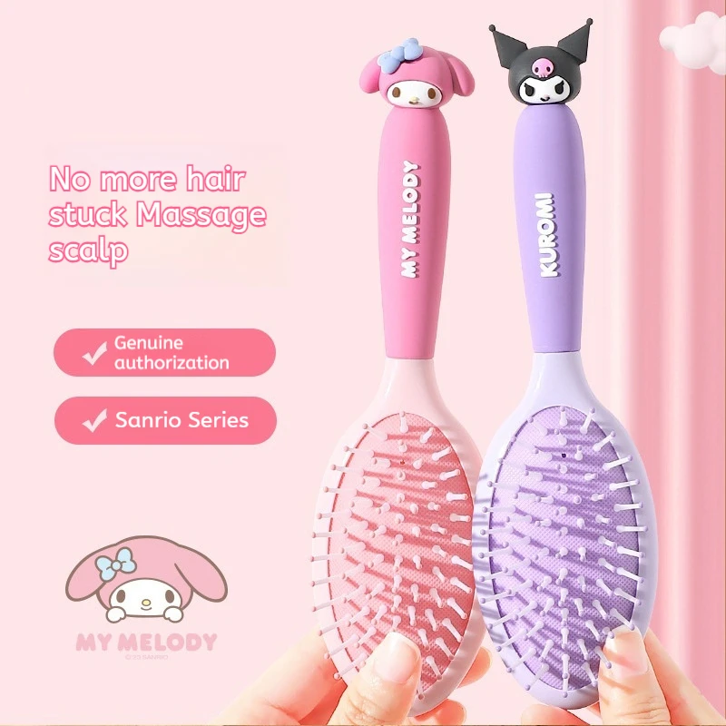 Sanrio Hello Kitty Kawaii Air Cushion Comb Cartoon Anime Kitty Cat Doll Girl Heart Cute Portable Comb Gifts for Girls