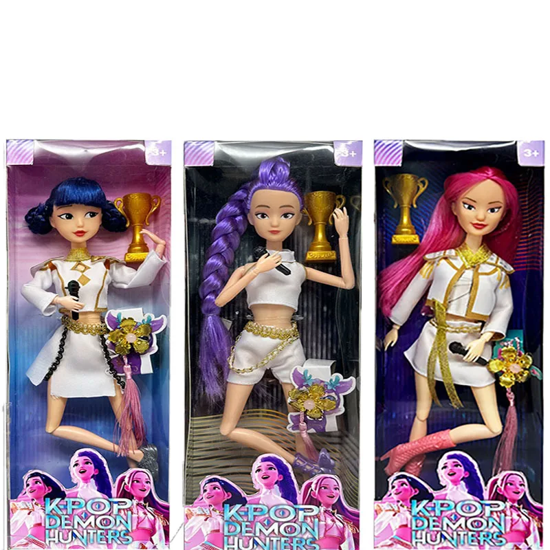 

Famous Cartoon Kpop Demon Hunter Hot Girls Group fashion stage unique design Doll sets Surprise Gifts for Kids Brithday gifts