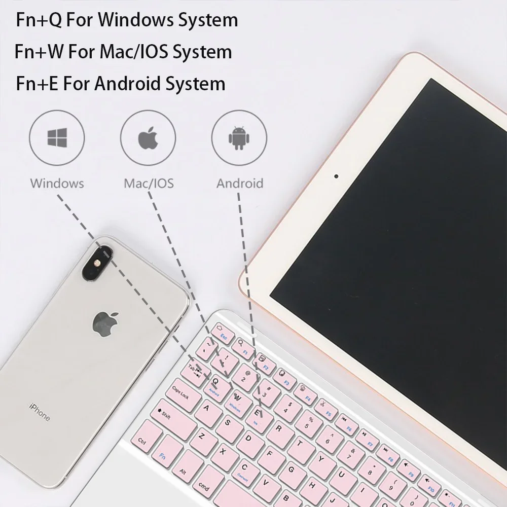 Bluetooth Keyboard And Mouse With Touchpad 10 Inch For Apple Samsung Huawei Xiaomi Tablet Teclado For iPad Pro Mini Cell Phone