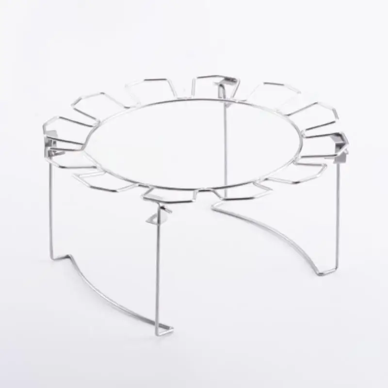 Griglia per gamba di pollo Griglia rotonda Griglia per alette in acciaio inossidabile 12 slot Porta bacchette antiaderente Accessori per barbecue con