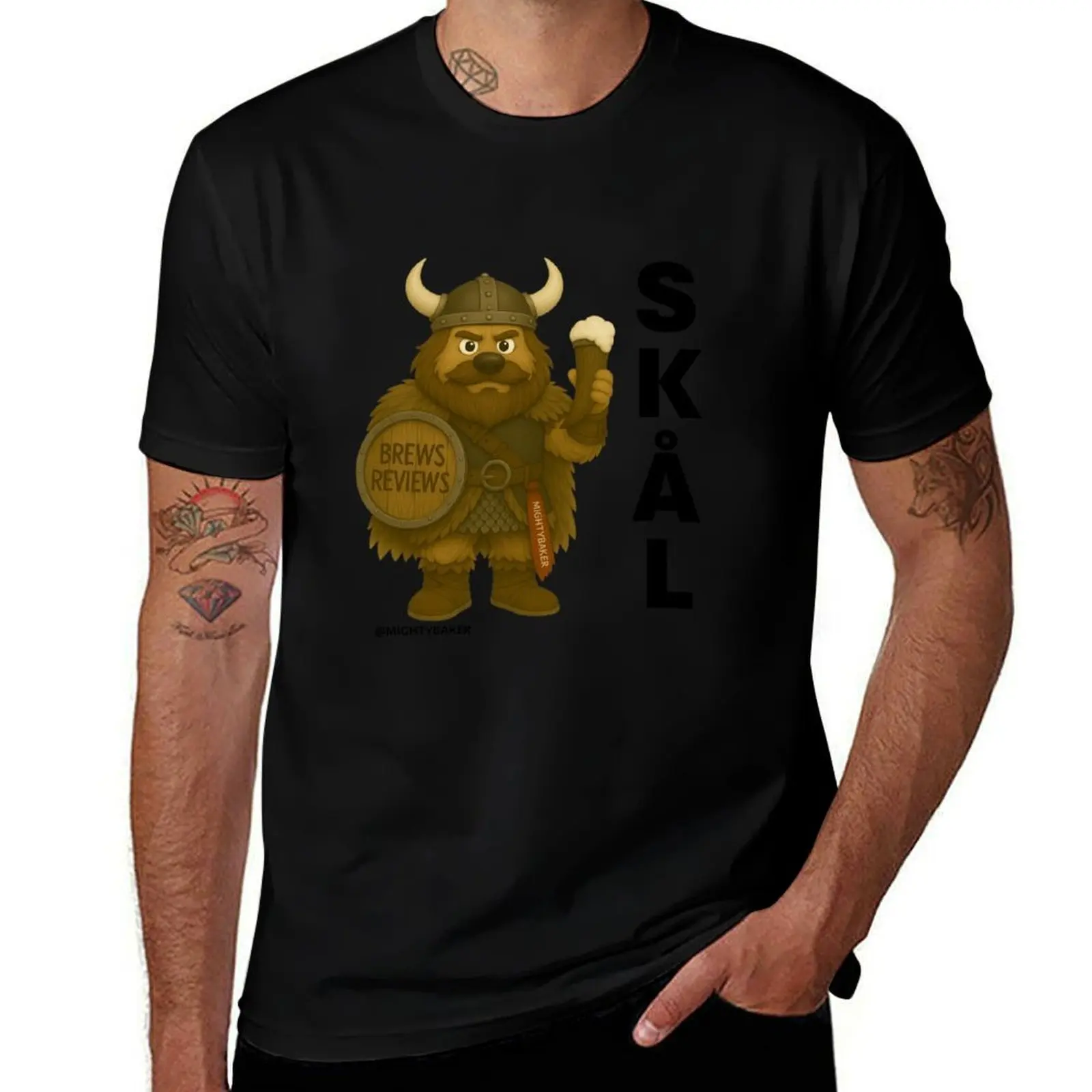

Viking Skl (black text) T-Shirt blacks boys animal print cute clothes rapper graphic tees t shirt for men