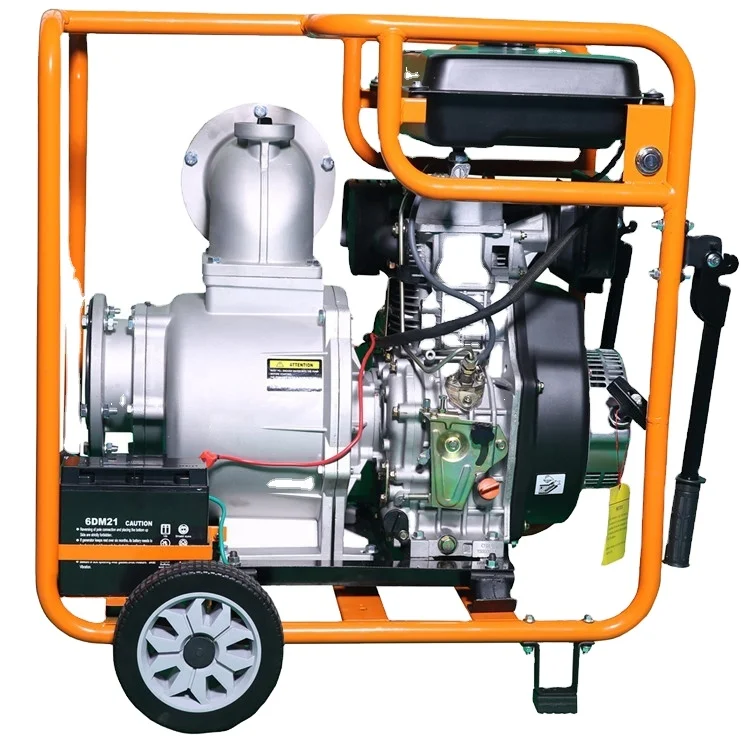 6inch Agriculture Large Flow High Pressure 192F Diesel Irrigation Water Pump for Sale