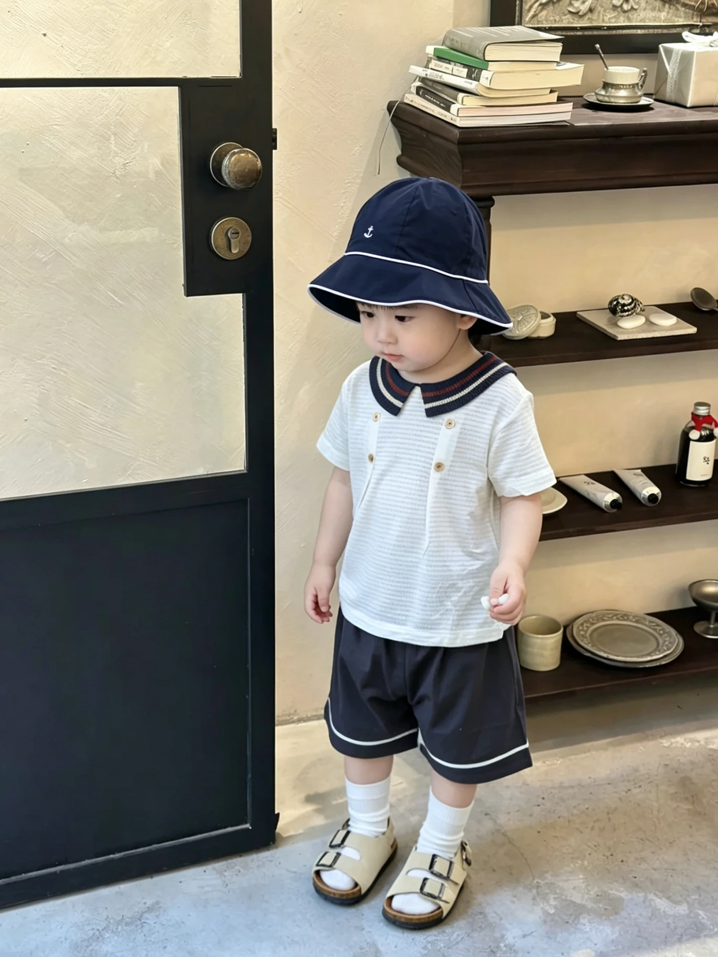 conjunto-de-verano-para-ninos-manga-corta-estilo-casual-versatil-2-piezas-ligero-comodo-y-transpirable