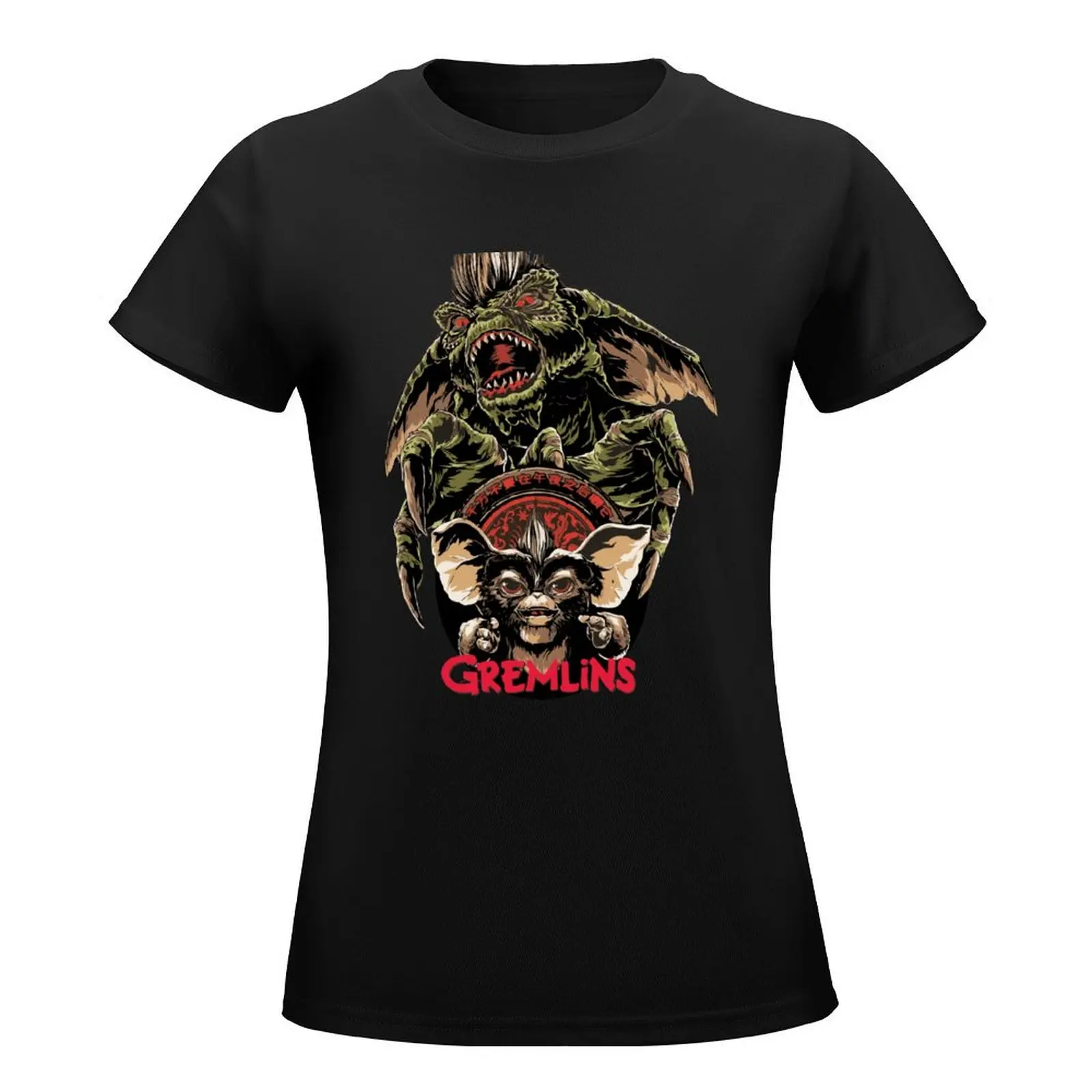 gremlins 1984 T-Shirt tops funny kawaii clothes summer clothes white t shirts for Women