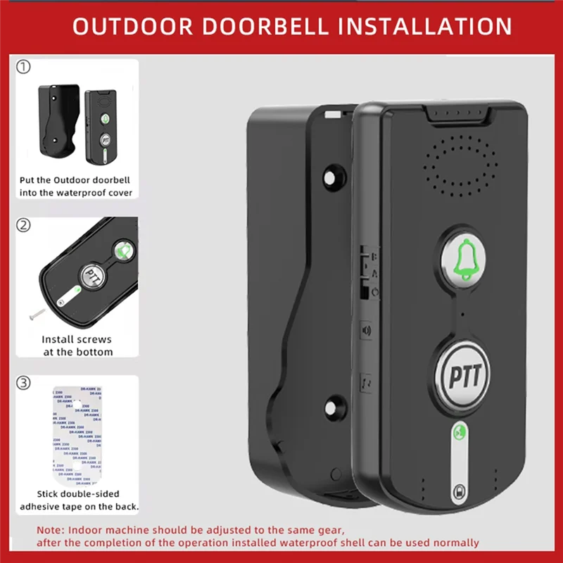 

AONEQ-1000M беспроводной аудиодомофон на большие расстояния 2,4 ГГц, голосовой передатчик и приемник, домофон, дверной звонок