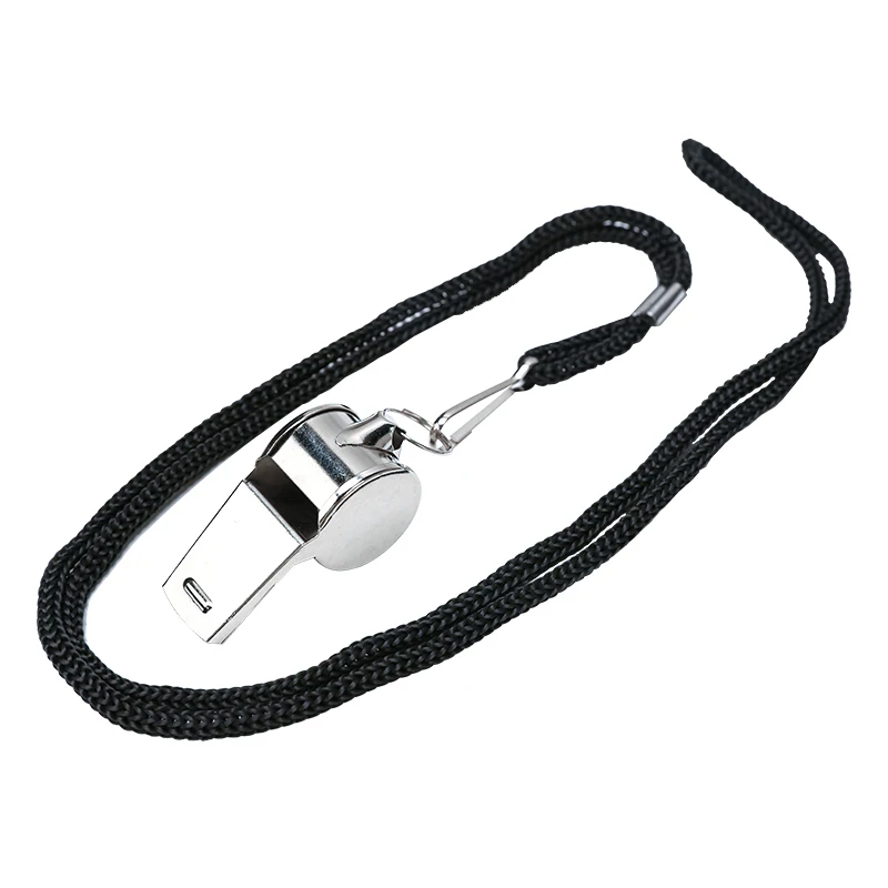 

1PC 2PCS 3PCS 5PCS 10PCS Loud Durable Whistle with Lanyard Metal Sports whistle Stainless Steel Whistle