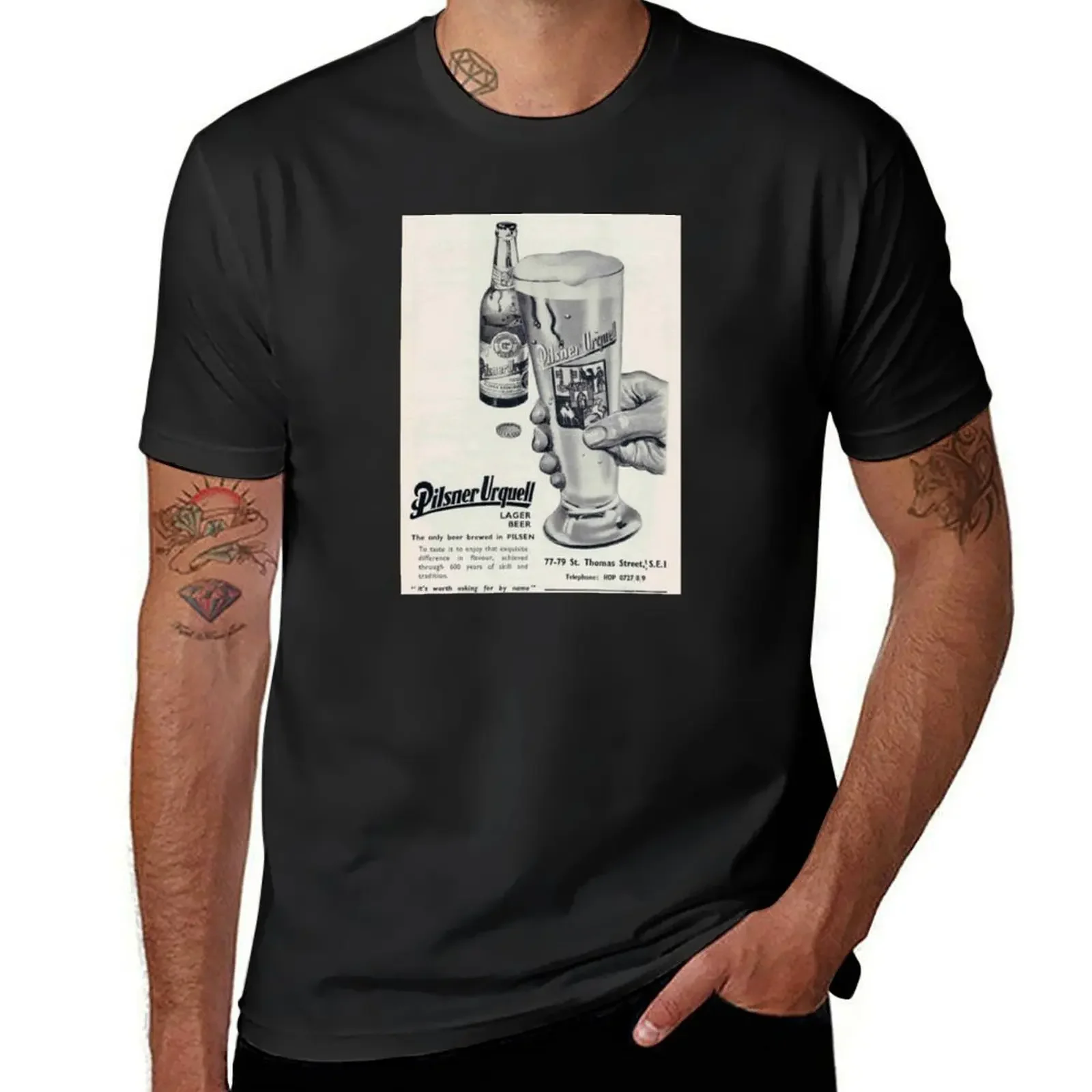 

pilsner urquell beerr T-Shirt boys whites custom t shirt mens graphic t-shirts hip hop