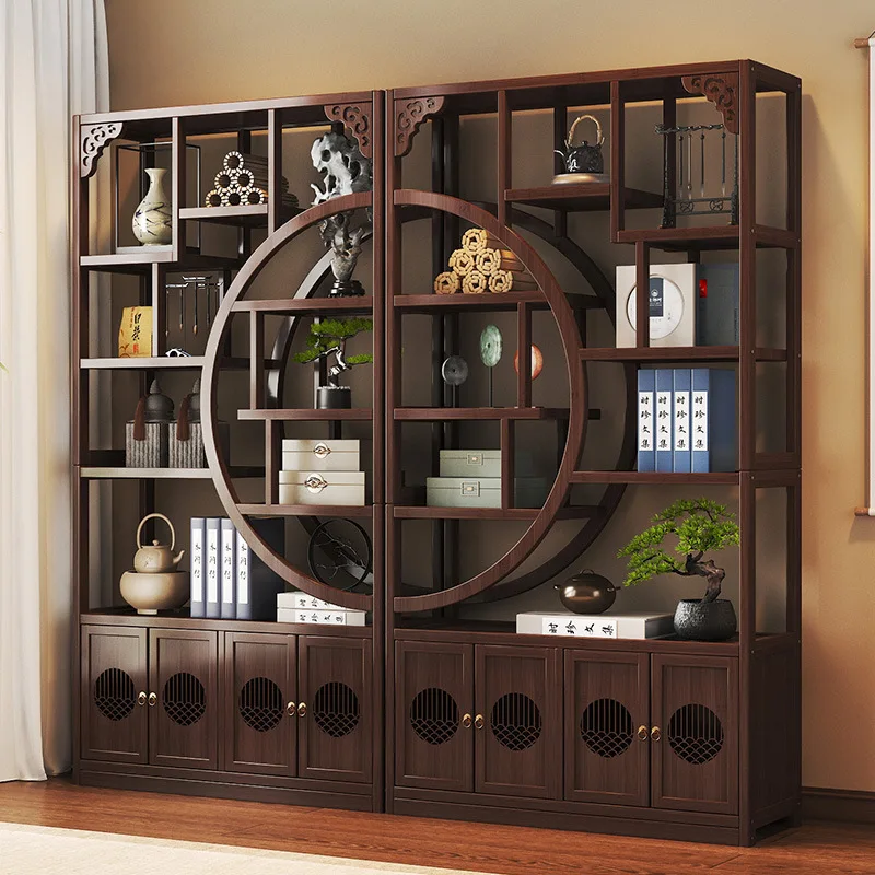 DSA Bogu Rack Tea Room Shelf Tea Display Cabinet Non-solid wood partition Duobao Pavilion living room ornament shelf