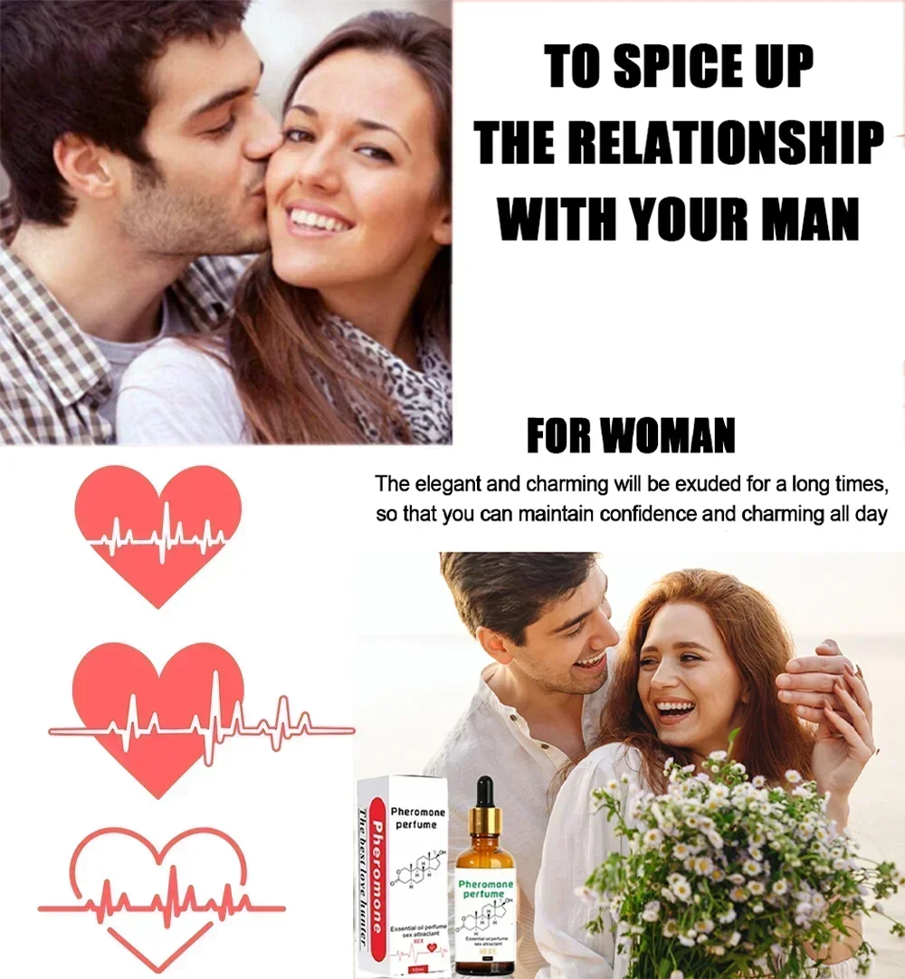 Pheromone Perfume for Sexual Flirting Essential Oil Long Lasting Fragrance for Men and Women