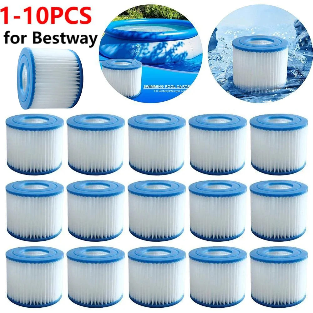 

Type VI Hot Tub Filter Replacement Swimming Pool Filters for Bestway Flowclear Filter Cartridge Soft Rubber SPA Filter for Intex