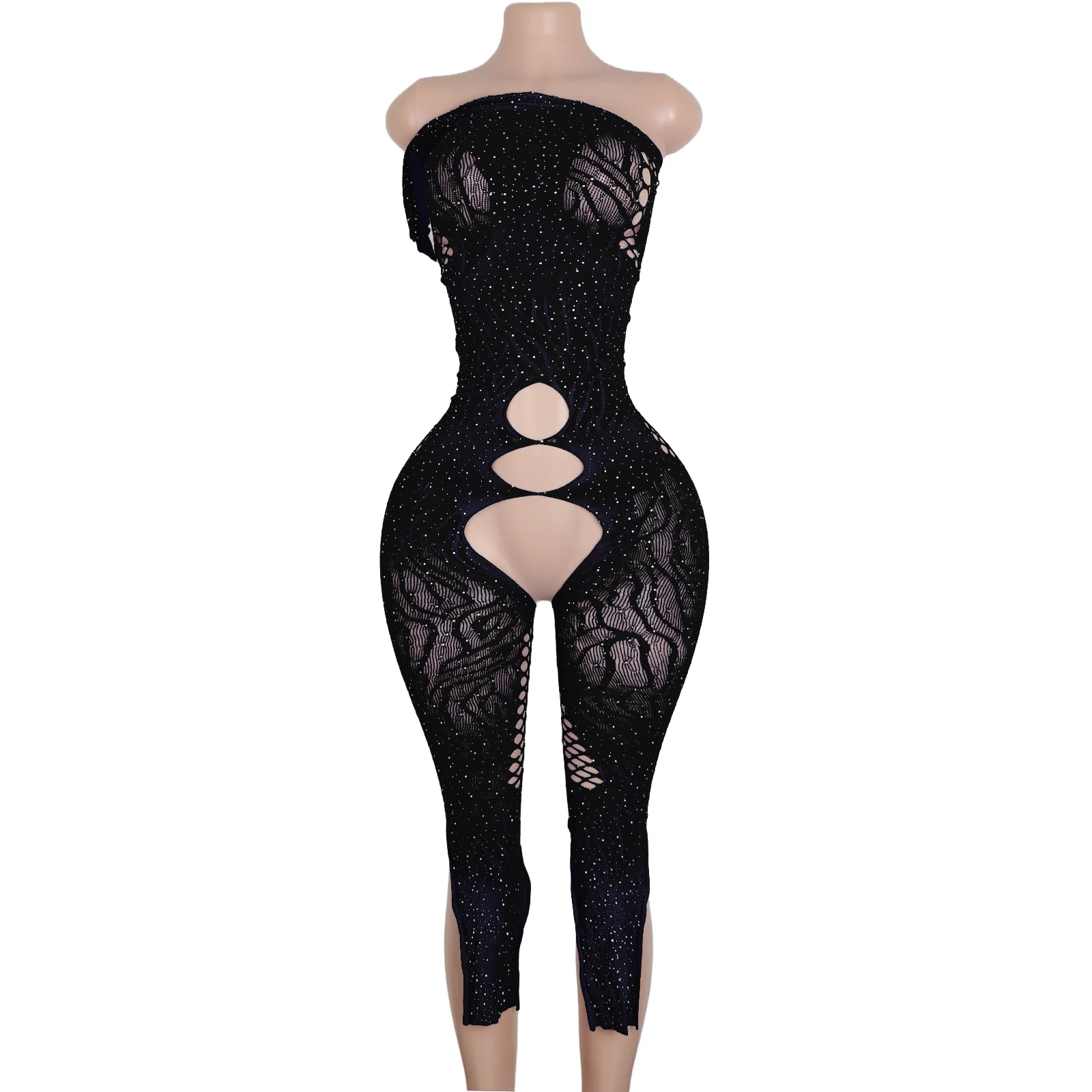 

Adult Sleeved Bodysuit with Lace Details for Exotic Dance Premium Stripper Costumes Club Wear Suitable Nightlife Special Events