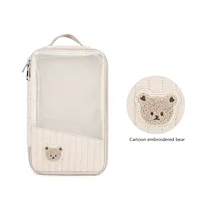 Sac à couches mignon pour poussette, sac suspendu, rangement séparé pour vêtements et couches de bébé, sac de rangement pour changement et lavage de voyage 5