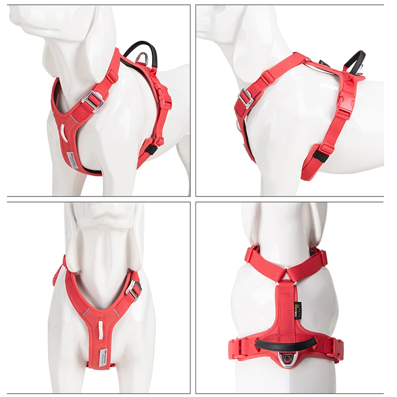 SMALL COMBINATION Pet Harness No Pull Nylon Reflective Dog Harness Adjustable Comfortable Control Walking Running  accessories