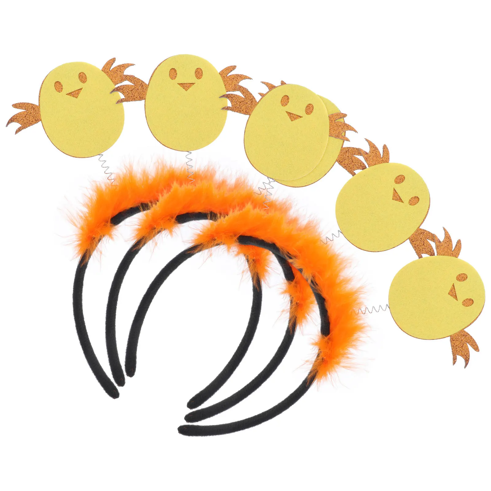 

3Pcs Chicken Headbands Adorable Animal Hair Hoops Party Hair Accessories Performance Cosplay Fun Headdress Animal Headband