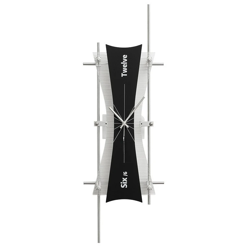 No punching minimalist wall clock, living room light luxury atmosphere creative restaurant high-end optical axis clock
