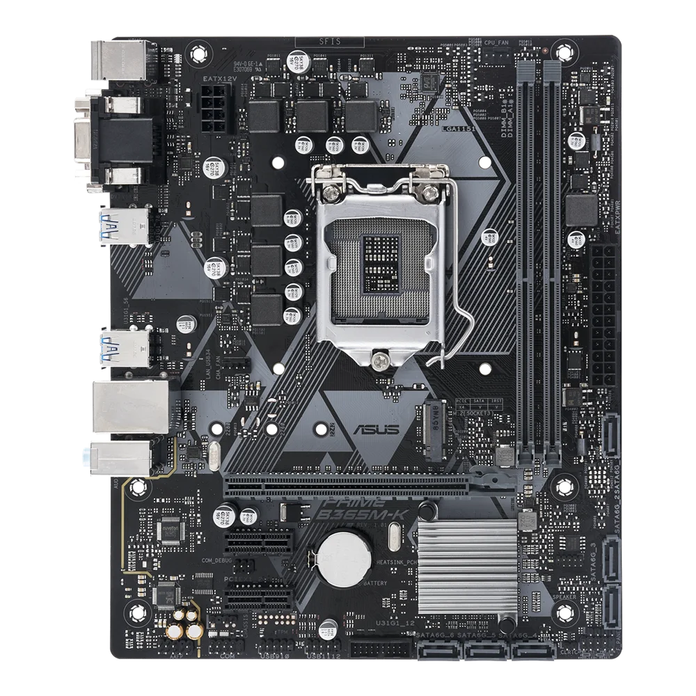 ASUS PRIME B360M-K 1151 Motherboard 4×DDR4 LGA 1151 PCI-E 3.0 2×M.2 USB3.1 HDMI Micro ATX support Eighth/ninth genCore i7/i5/i3