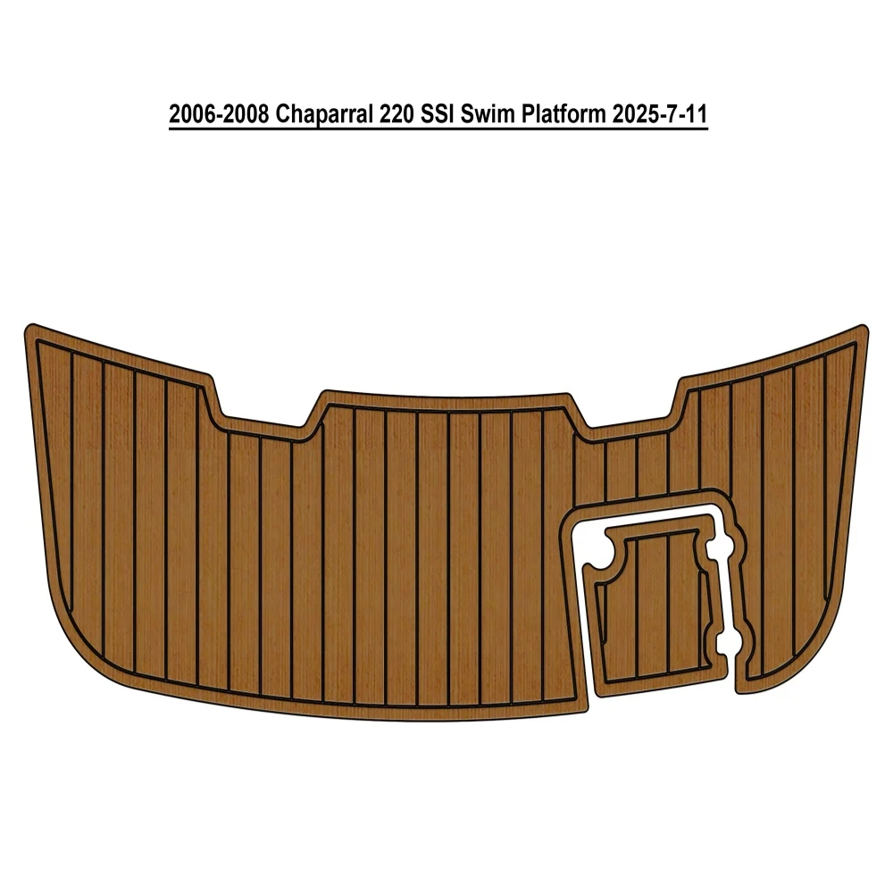 

2006-2008 Chaparral 220 SSI Swim Platform Pad Boat EVA Foam Teak Deck Floor Mat SeaDek Gatorstep Style Self Adhesive 2s4h9rds