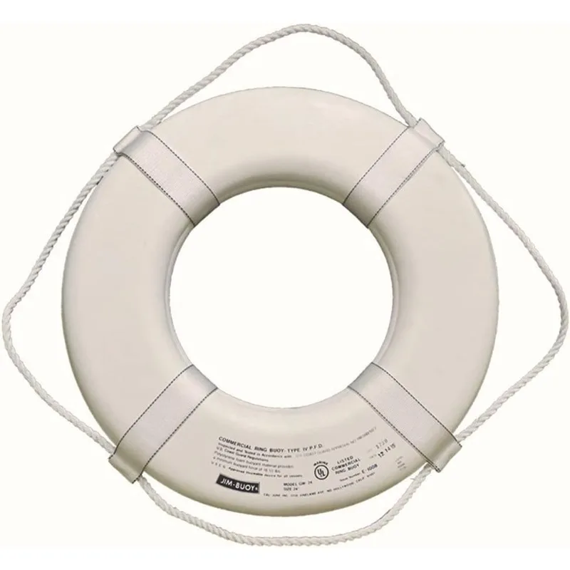 

GW-24 G-Series Life Ring with Web Straps - 24", White