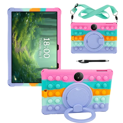 Imagen 2 del producto Funda para TCL Tab 11 Gen 2 2024 Funda 9465X 11 ""Tablet PC Protector Funda de silicona suave para TCL Tab 11 FE con correa y bolígrafo