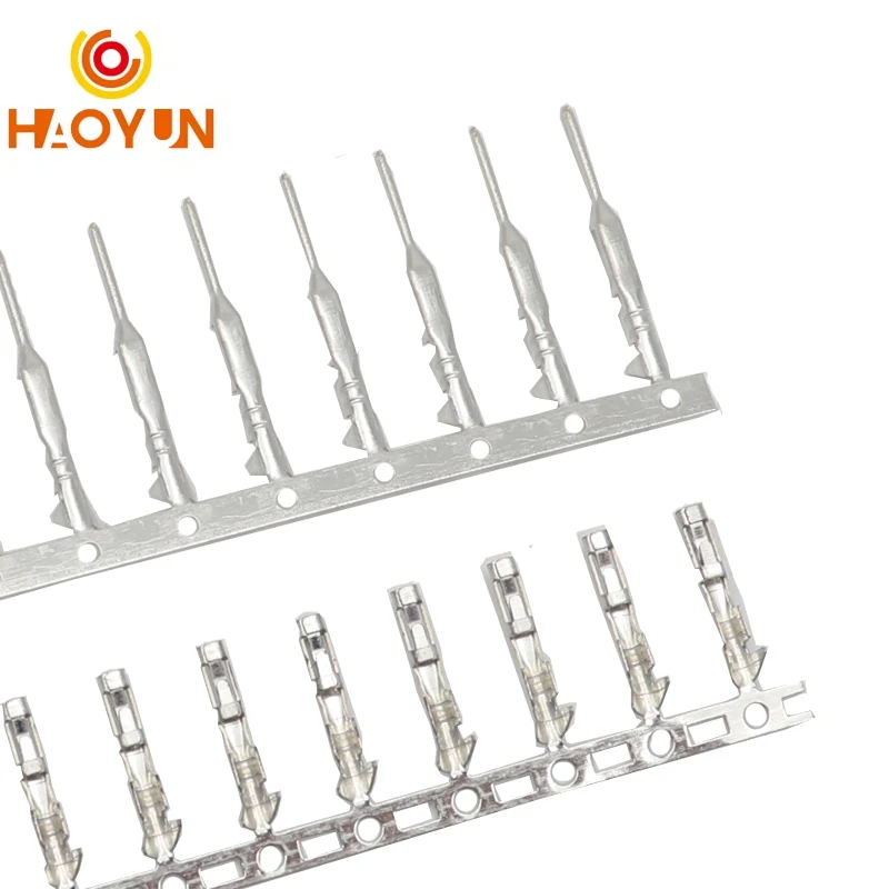 【500-100 SZTUK】 Dupont Zestaw zacisków zaciskowych do złączy męskich i żeńskich pasujący do obudowy złącza 2,54 mm Kabel połączeniowy DIY