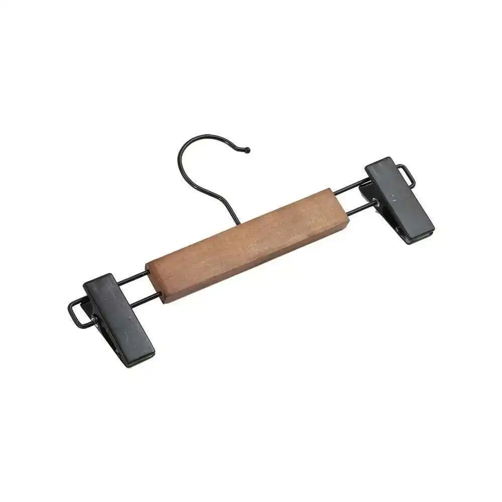 5 pezzi di alta qualità in legno massello retrò gonna gancio gancio pantaloni per adulti clip organizer con clip per pantaloni 28 cm o 24 cm