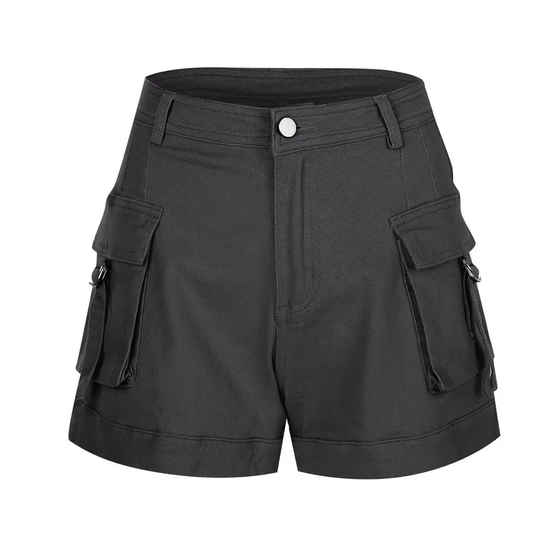 女性の夏のカーゴショーツカジュアルビーチショートパンツ原宿シックなデニムショートパンツ Y2k すべて一致ストリート女性ボトムス