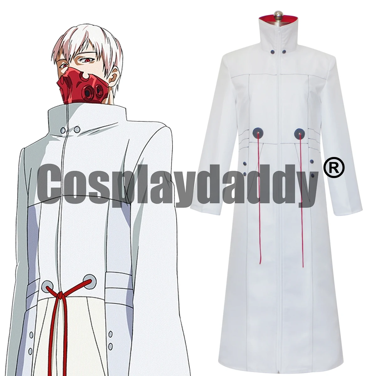 

IN STOCK Tatara Aogiri Tree White Cloak Outfit Anime Cosplay Costume Christmas Halloween Theme Party