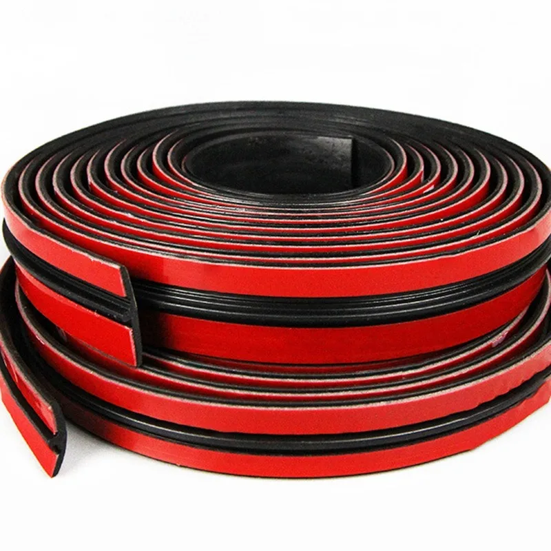 Rubber Car Seals Edge Sealing Strips Seal Strip Trim For Car Front Rear Bumper Side Skirt Weatherstrip Rubber Window Seal