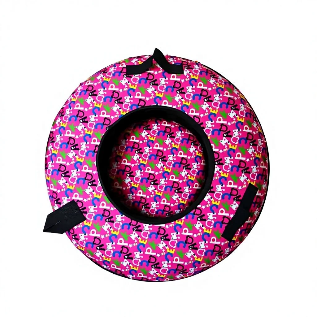 Adult Kids Outdoor Entertainment Dry Snow Slide Sledding Circle Commercial Grade Rainbow Slide Sled Circle