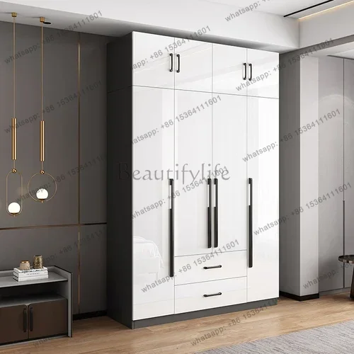 PG New Wooden Handles Wardrobe Children Clothes Girls Drawers Closet Storage Wardrobe Bedroom Apartment Ropero Closets Armables