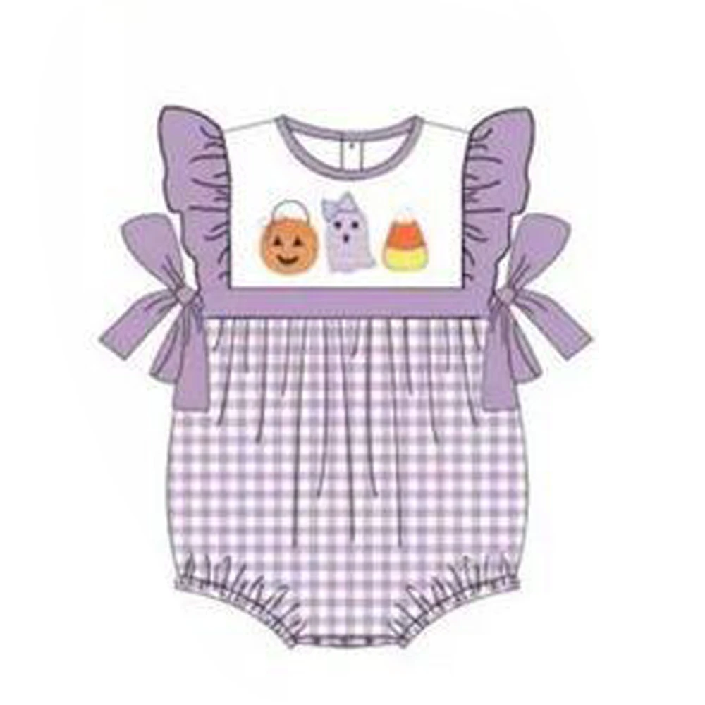 

Halloween Newborn Clothes Cute Purple Romper Baby Girl Jumpsuit Summer One Piece Climbing Clothes