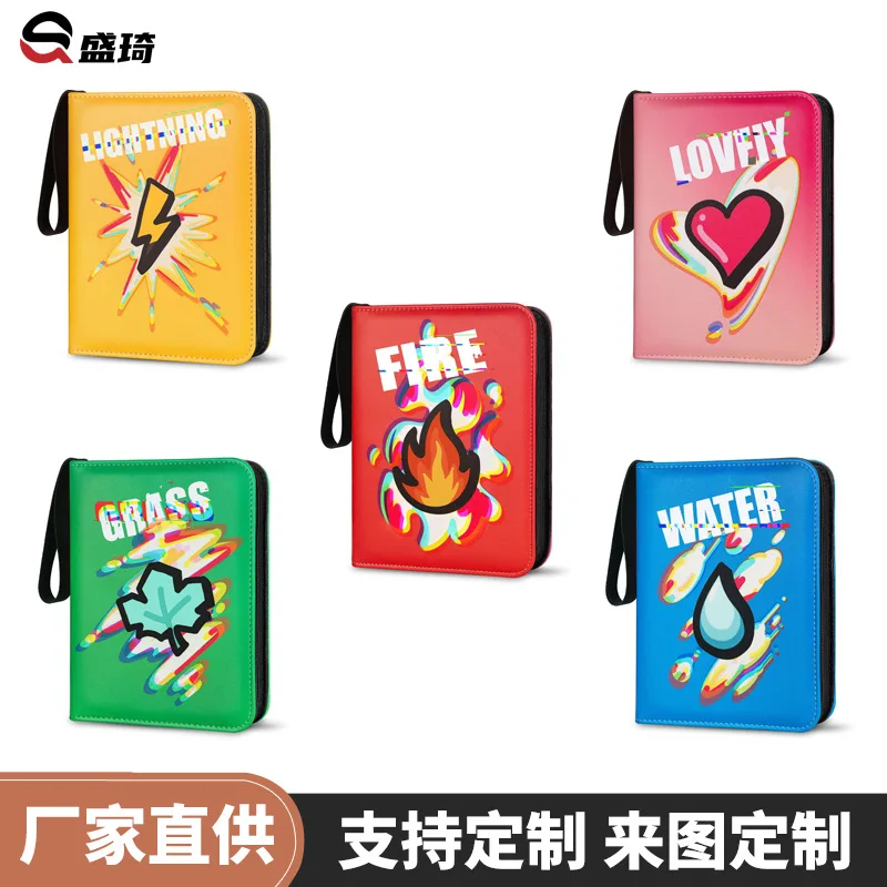 

Pokémon Card Book 4 Grids 9 Grids Card Collection Book Pu Leather Card Zipper Collection Book Bag, Pokémon