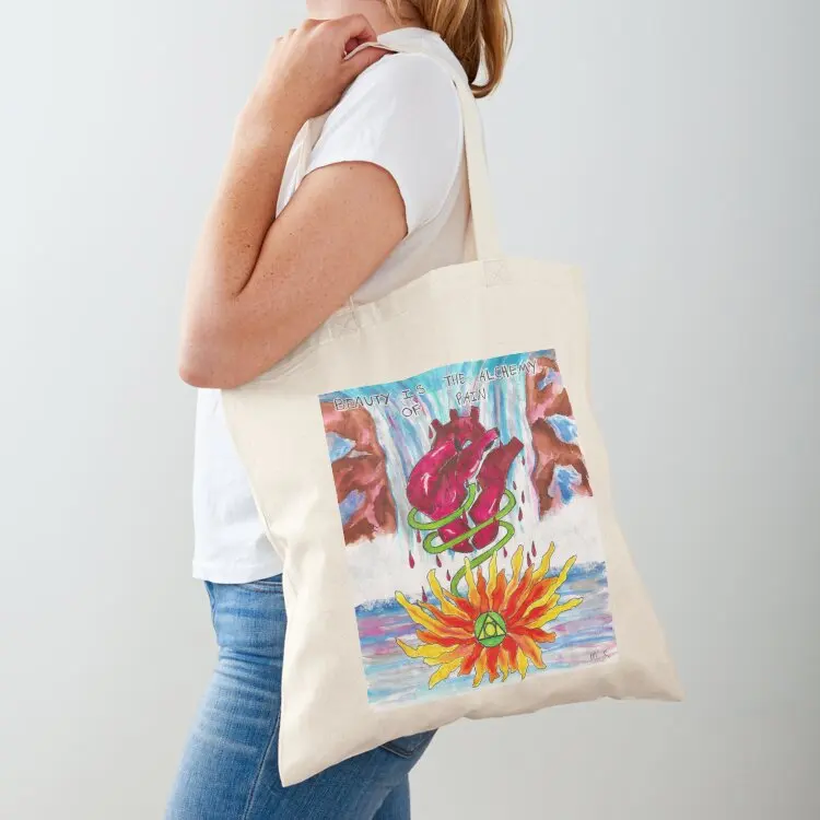 Alchemy of Pain Tote Bag reusable grocery bags Women's bag hand bags hand bag