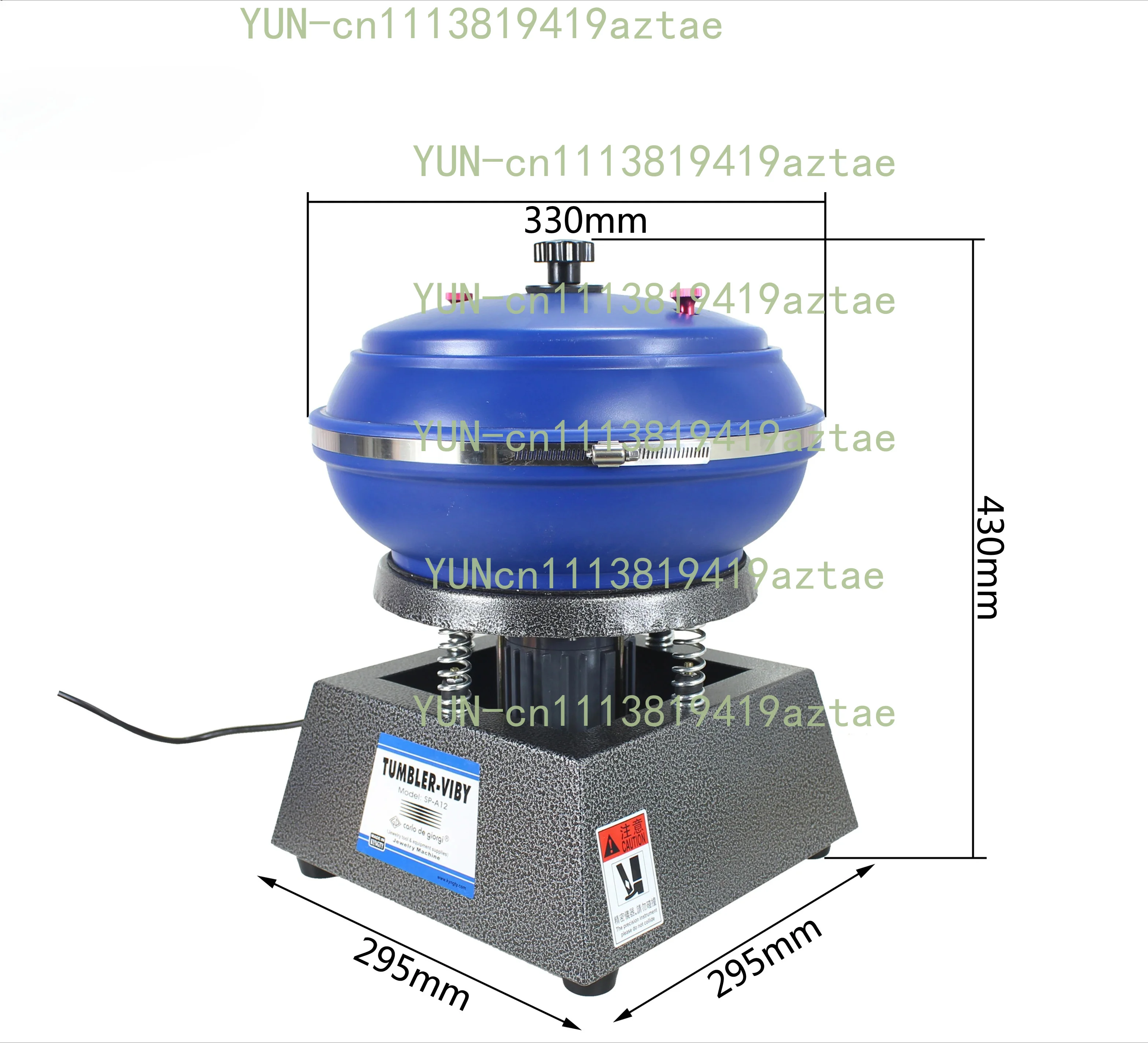 12 Inch Vibrating Polishing Machine To Clean Surface Stains Tumbling Grinder Machine For Diy Jewelry Remove Impurities Tool