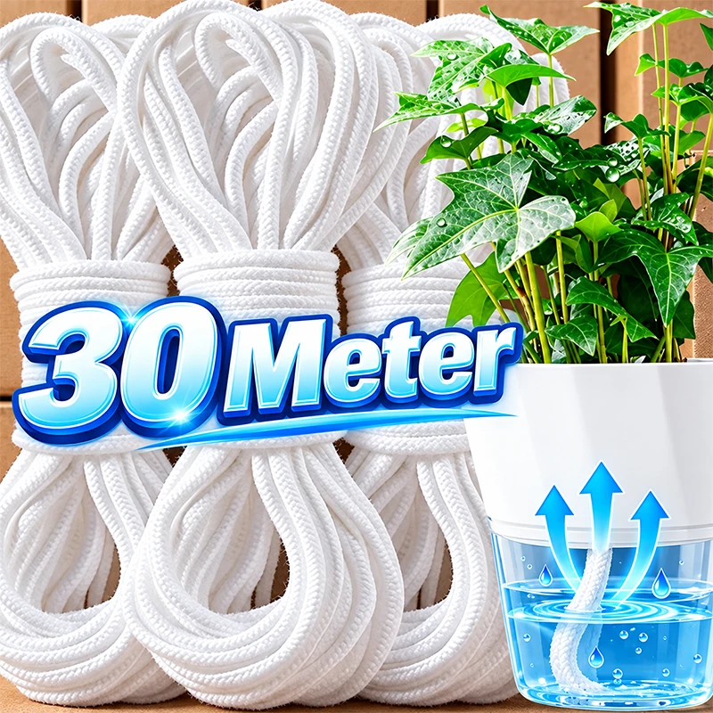 Lazy Self Watering Wick Cord Cotton String DIY Automatic Watering Absorbent Wicks Home Garden Flower Pot DIY Auto Waterer Ropes