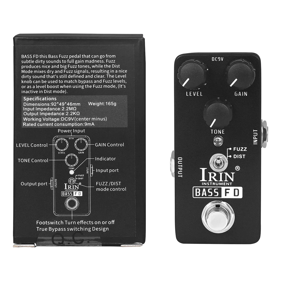 IRIN RS-22 BASS FD Pedal Fuzz/Distortion Mode Electric Bass Guitar Effect Pedal True Bypass Guitar Parts & Accessories