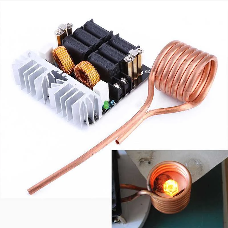 Carte de chauffage par induction basse tension, Flyback Driver Heater, DIY Tech, 1000W, 20A, 53V, ZVS