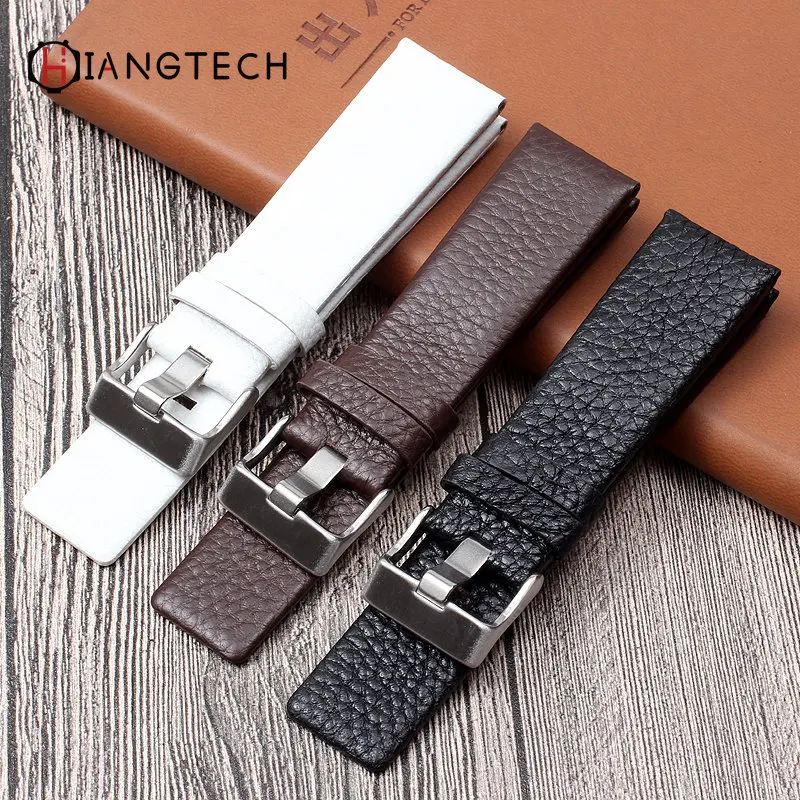 

Leather watch belt for Diesel DZ4323 DZ7271 DZ1657 DZ140 26MM male gold watch accessories 32mm 34mm bracelet for man's watch