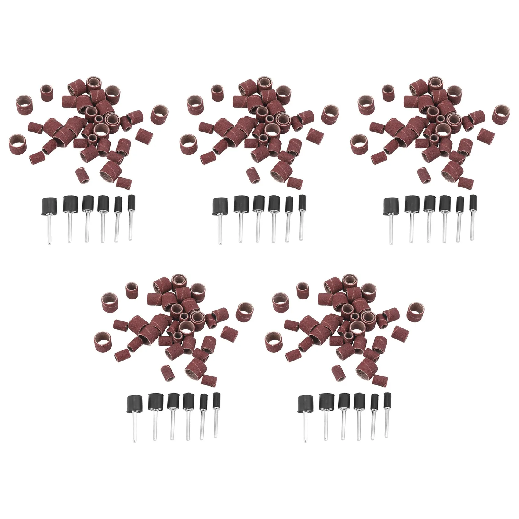 Kit de lijado de tambor ABNG Jumbo 255 piezas - Se adapta a Dremel - Incluye mandriles de tambor de goma - 1/2, 3/8 y 1/4 pulgadas