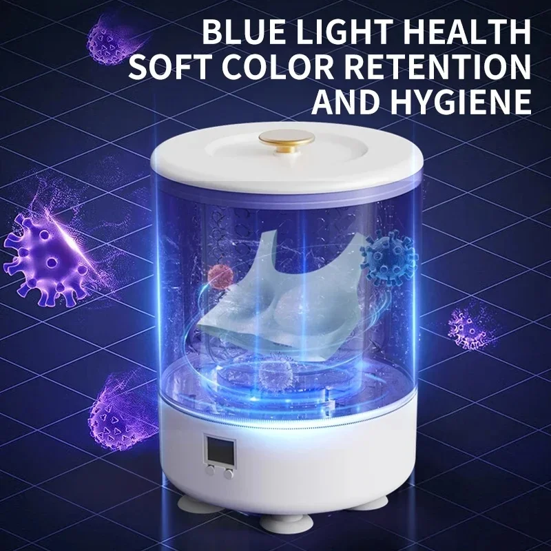 Mini Portable Washing Machine 2026 with USB Power and Battery, 3L, 2 in 1, Washer-Dryer for Underwear, Socks and Clothes  New