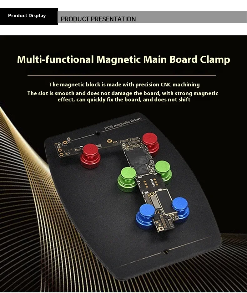 TE-076 Handy Reparatur Magnetische Plattform Magnetische Motherboard Halter PCB Schaltung Motherboard Feste Wartung Vorrichtung – Detail 4