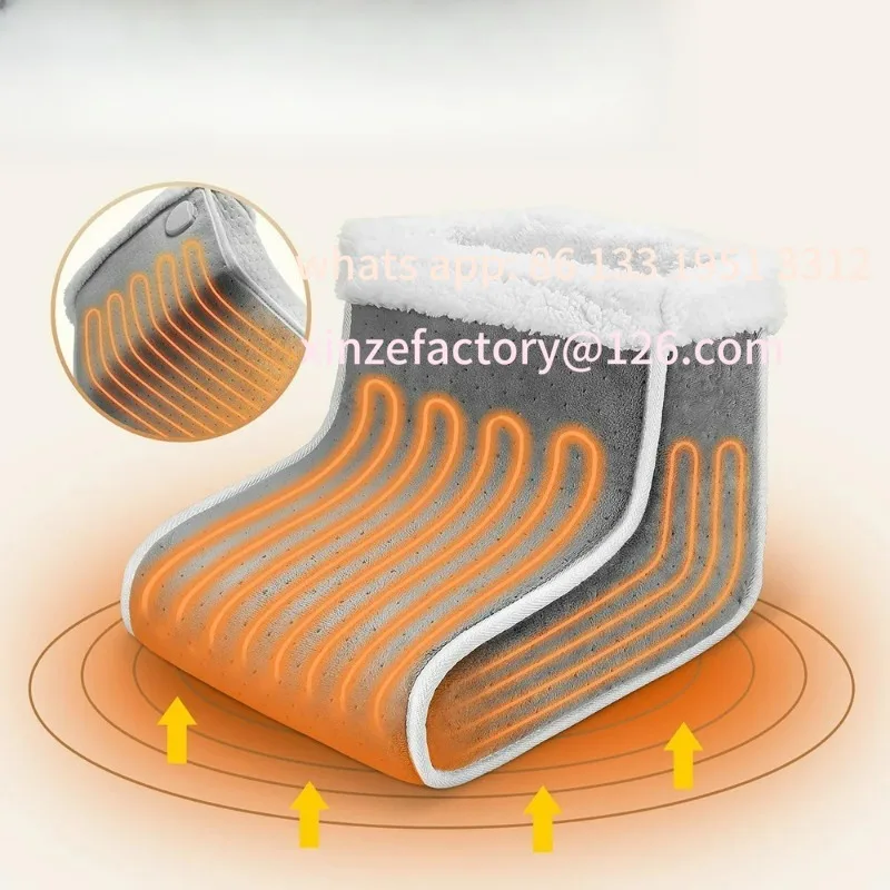 

Customizable Electric Foot Warmer, Rapid Heating Pad for Feet, 6-Level Heating Feet Warmers Washable, Heated Slippers Christmas