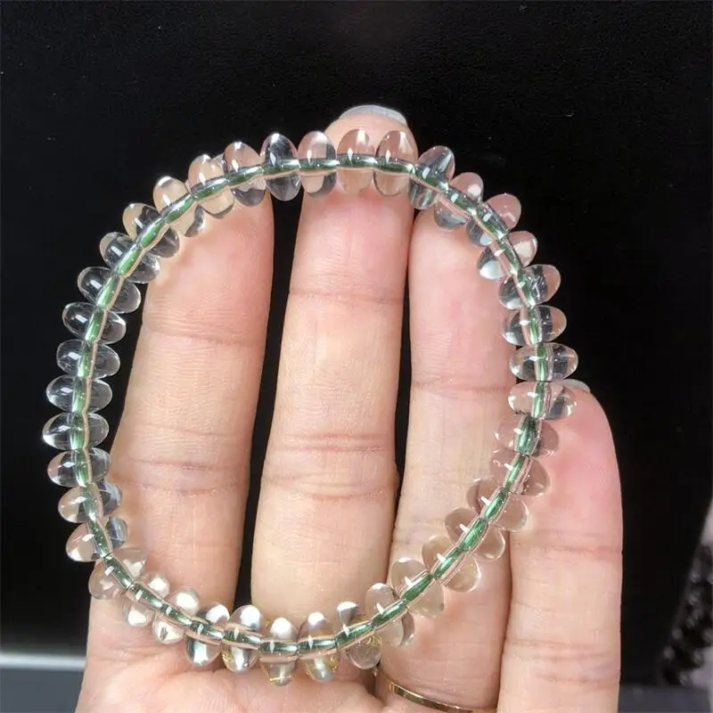 

8MM Natural Green Quartz Bead Bracelet Women Fashion Charm Crystal Healing Energy Gemstone Yoga Jewelry 1PCS